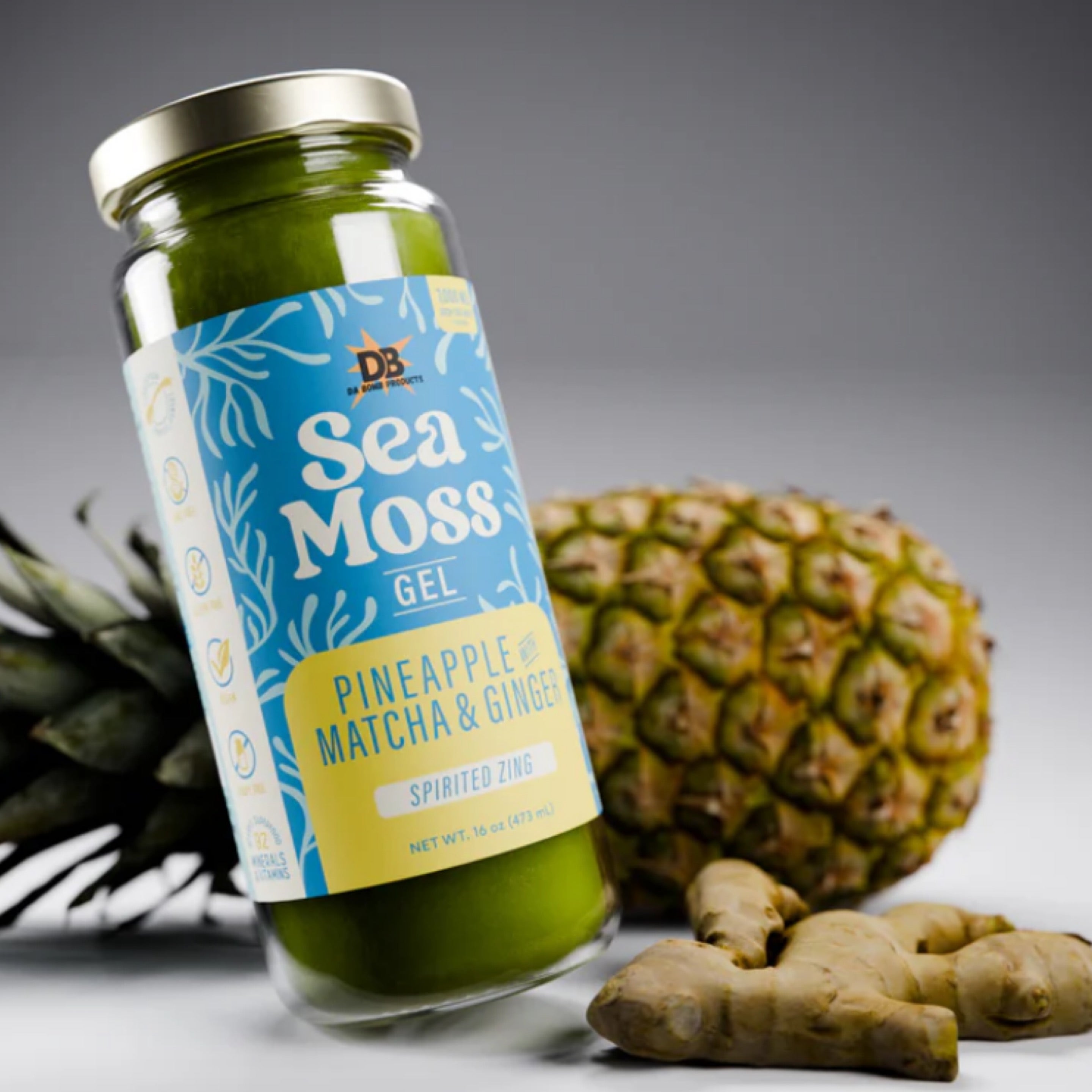 Da Bomb Sea Moss - Pineapple Matcha Ginger | I'm Juiced